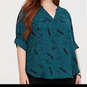 Harry Potter Alohomora Harper Blouse Feather Spell